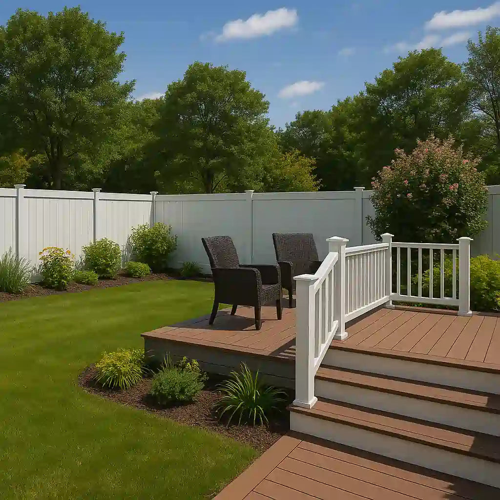 Modern residential fence installed by Ottawa fence contractors