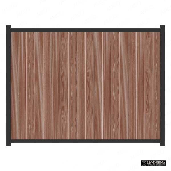Moderna Fence UChannel For 8ft Wide Wooden Panels Amco Fencing And